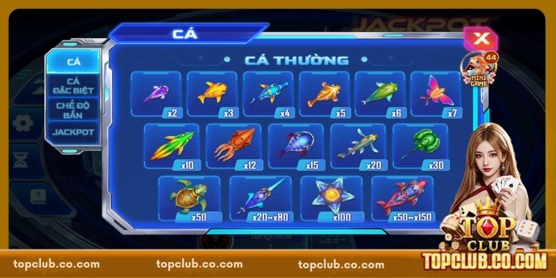 Bí quyết chơi bắn cá TOPCLUB hiệu quả từ chuyên gia