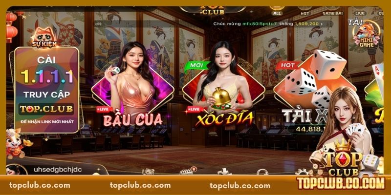 Cổng game TOPCLUB có uy tín không về giấy phép