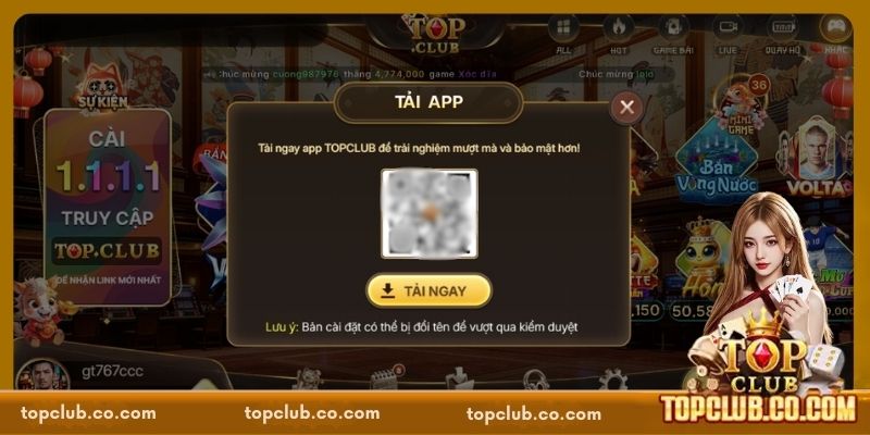 Hướng dẫn chi tiết các bước tải app TOPCLUB chuẩn xác
