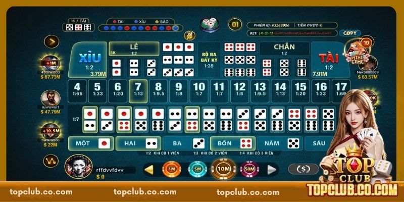 Kinh nghiệm chơi Sicbo thắng lớn tại TOPCLUB