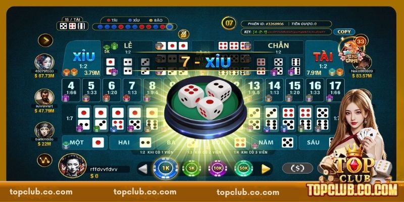 Luật chơi và cách vận hành của Sicbo TOPCLUB