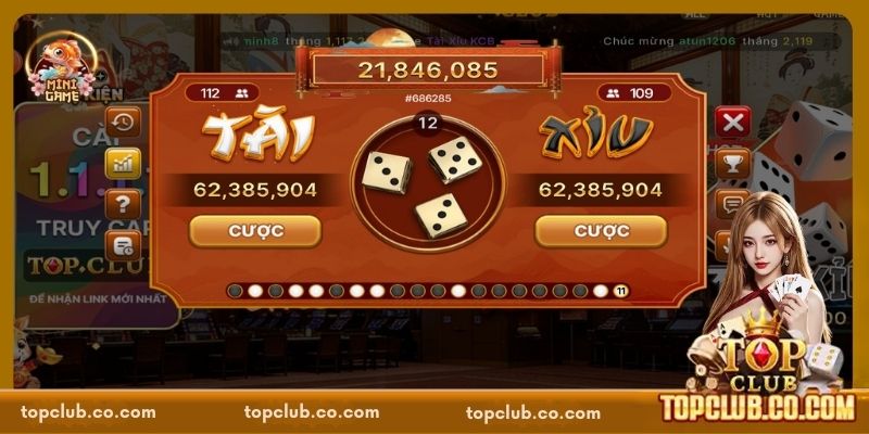 Mẹo chơi game Tài Xỉu TOPCLUB trúng đậm