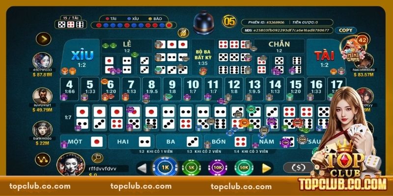 Tổng quan về Sicbo TOPCLUB